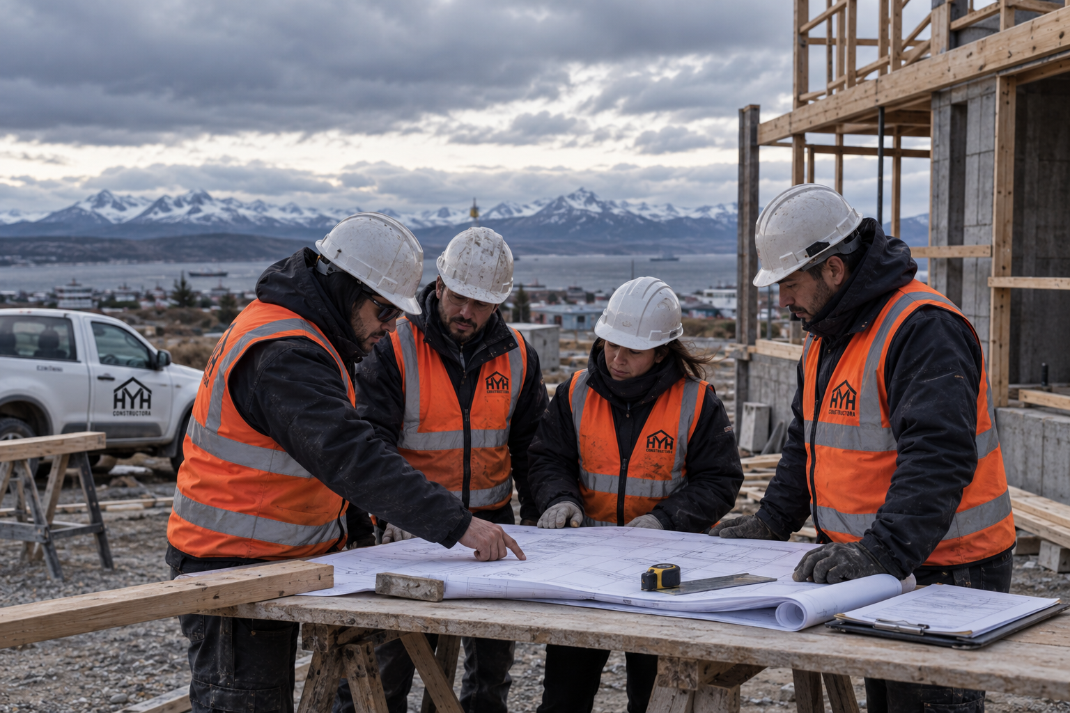 Equipo HYH Constructora en obra